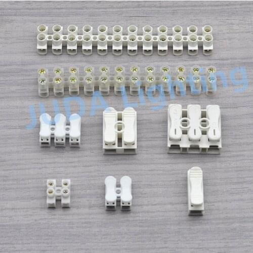 Push type terminal block LED Fast wiring post wire connector Crimp terminal for led lamp chandeliers pendant lights white color