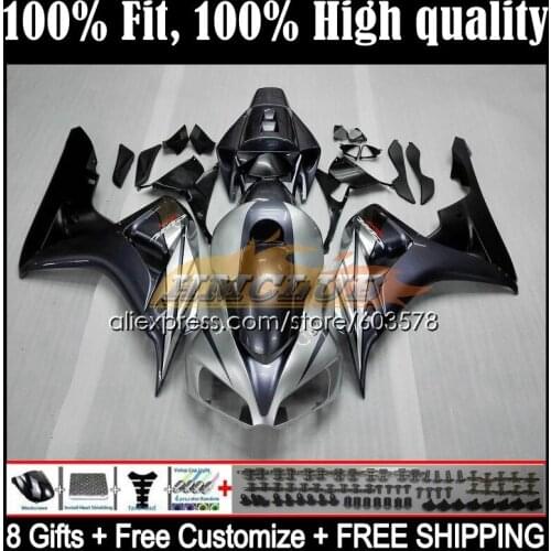 Injection Body For HONDA CBR 1000 RR CC CBR 1000RR 1000CC 49CL.12 CBR1000RR 06 07 CBR1000 RR 2006 2007 OEM Fairing Silver black
