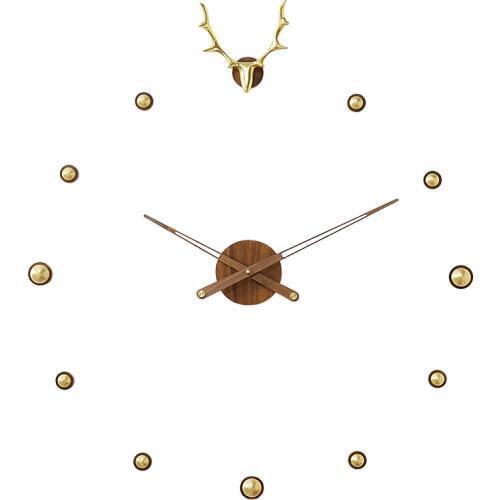 Nordic Silent Wall Clock Sticker Creative Modern Digital Wall Clock Living Room Minimalist Big Relogio Parede Home Decor EB50WC