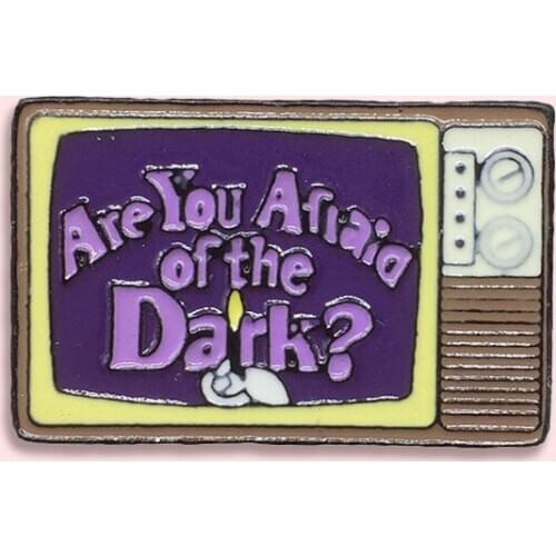 New retro enamel metal TV brooch, cartoon dark classic badge brooch, backpack, jewelry gift souvenir Unique clothing accessories