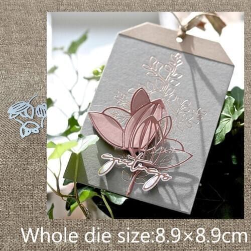 New Design Craft Metal stencil mold Cutting Dies 3pcs flowers decoration scrapbook die cuts Album Paper Card Craft Embossing
