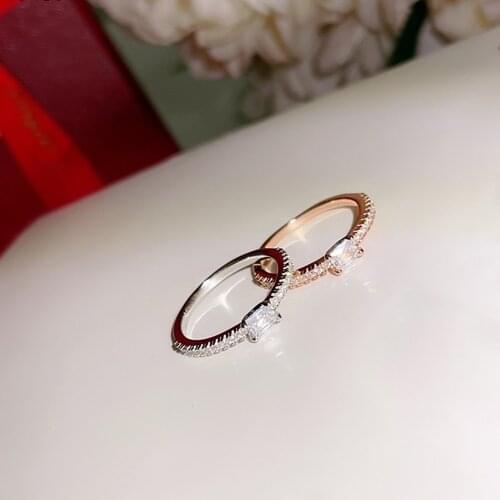 Top Popular Brands Pure 925 Sterling Silver For Women Jewelry Top Quality Ring Silver Wedding Flower Ring Engagement Flower Ring