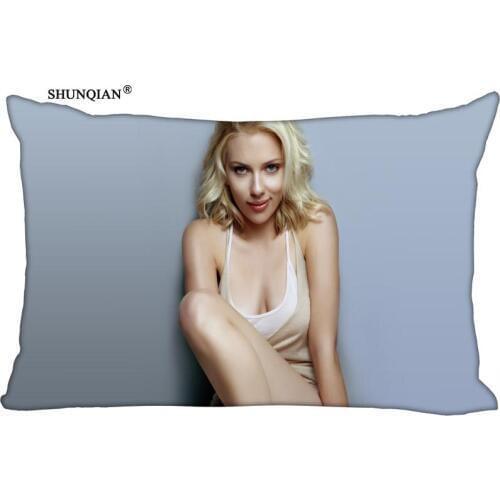 Custom Scarlett Johansson Pillowcase Charming Actor Pillowcase Covers Standard Size 20x30 Inch More size
