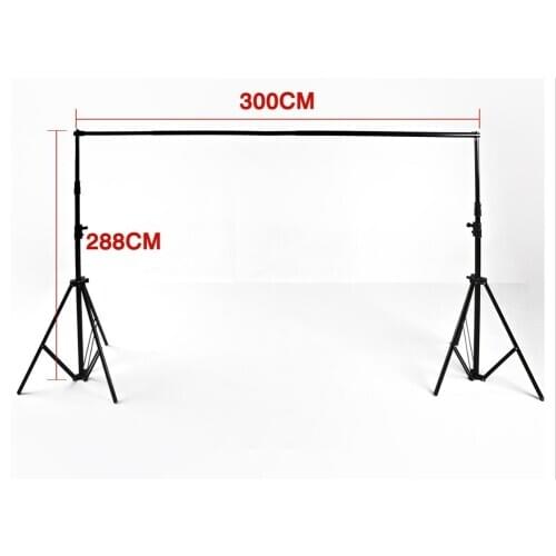 Professional 3*2.88m/10*9.5ft Photography Adjustable Stand Support Continuous Backdrop for Photo Studio Video Tripods