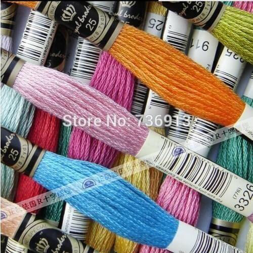 Royal Thread Choose Any Colors Total 100 Pieces Similar DMC Cross Stitch Floss Embroidery Floss Yarn Thread