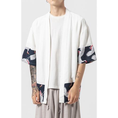 Sunscreen Outdoor Thin Outdoor Chinese Wind Cotton Flax Crane Breathable Large-Size Jacket Port Wind Card F11/P60 in Summer