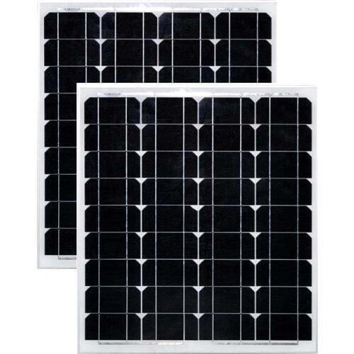 Solar Panel 12v 50w 2 Pcs Monocrystalline Paneles Solares 100w 24v Solar Battery Charger Car Caravan Roof Smartphone Voiture