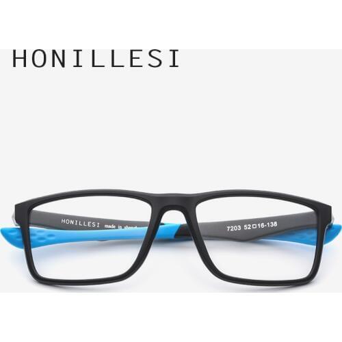 TR90 Sports Optical Eyeglasses Frame Men Basketball Big Square Eye Glasses Spectacles Myopia Outdoors Prescription Eyewear 7203