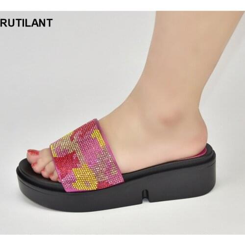 New Arrival 2021 Sexy Platform Pumps Italian In Women High Quality African Wedding Shoes Open Toe Shoes Low Heels Women Shoes