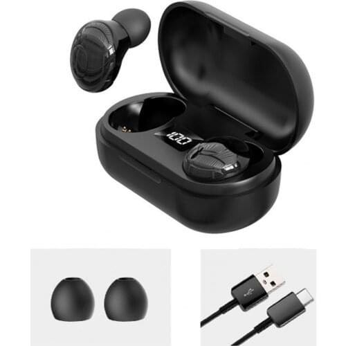 T8 TWS Bluetooth 5.0 Mini Wireless Touch Control In-Ear 9D Stereo LED Display Music Headphones Sport Earphone For iPhone Xiaomi