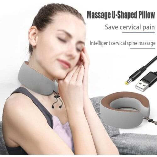 U-Shape Neck Massage Cervical Traction Device New Correction Device Therapy Tool For Neck Head Stretcher Pillow Pain Relief