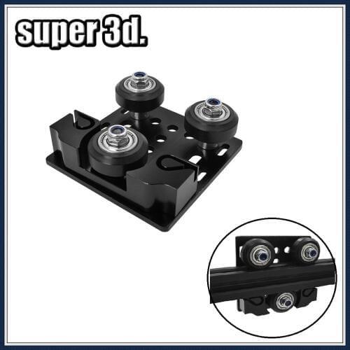 V-Slot Openbuilds Y-Axis Slider Aluminum Plate buckle 2020 Aluminum Profile with timing belt buckle for Tronxy X3 Tevo 3D printe