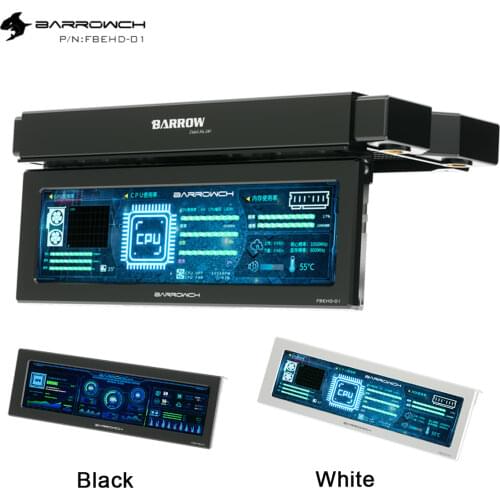 Barrowch external expansion display 8.8 inch high resolution LCD display Used for PC CPU hardware status detection ARGB FBEHD-01