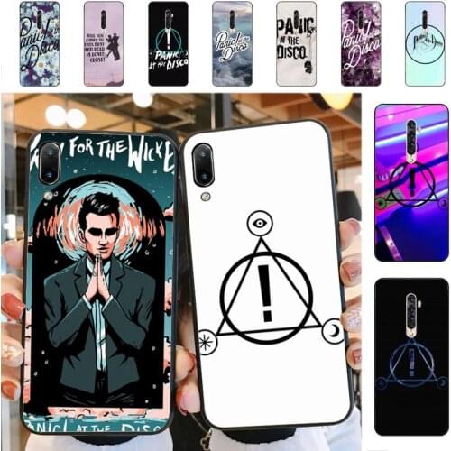 YNDFCNB Panic At The Disco Bands Phone Case for vivo Y91C Y11 17 19 53 81 31 91 for Oppo a9 2020