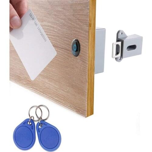 Cabinet Locks Invisible Electronic RFID Lock Hidden Keyless Drawer Door Locks Sensor Locker Cabinet Locks DIY Lock