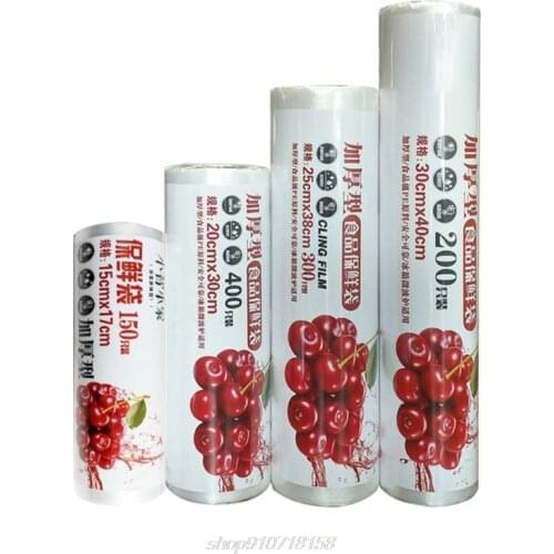 1 Roll Multipurpose Plastic Produce Bag on a Roll Clear Food Storage Bags for Bread Fruits Vegetable Safe ContactA08 21 Dropship