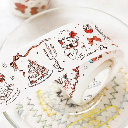 1pcs/1lot Decorative Adhesive tapes Take away the cute diary Scrapbooking DIY Paper Scrapbooking Stickers 3m