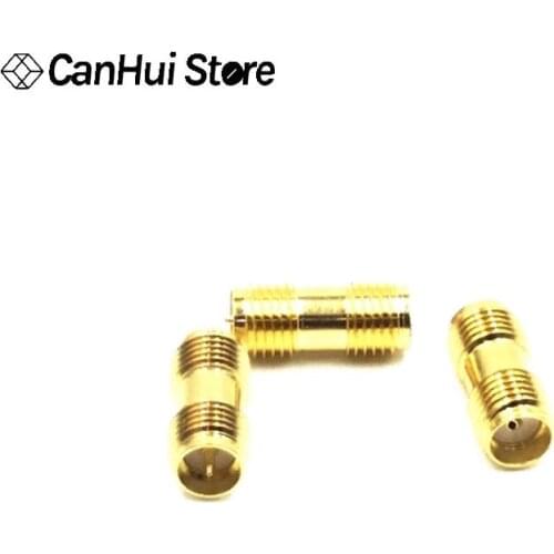 2 stücke Neelde Zu Loch NEUE RP Sma-buchse zu RP-SMA Weibliche Jack RF Coax Adapter konverter Gerade Vergoldet buchse auf Buchse