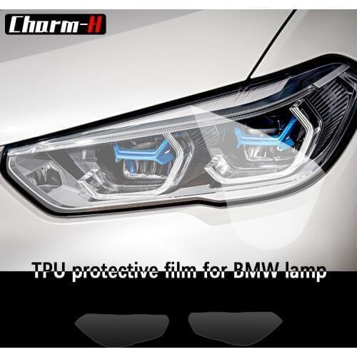 2Pieces Car Styling Headlight Protective Restoration Protection Film Decal Stickers For BMW X5 G05 2019 Accessories