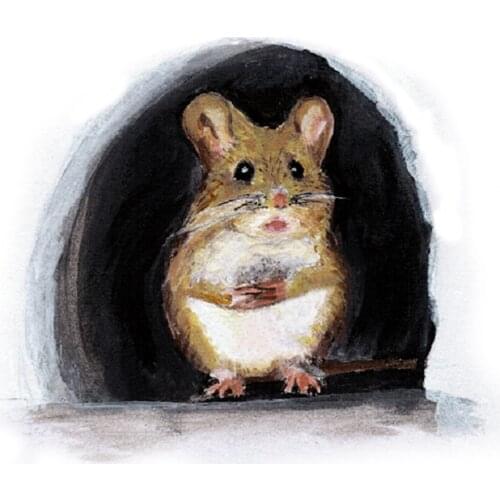 5Pcs Cartoon Mouse Hole Wall Sticker Funny Household Background Decoration Wall Decal for Living Room Bedroom Kitchen Glass