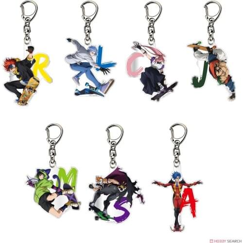 Anime SK8 the Infinity SK EIGHT Pendant Keychain SHADOW Cherry Blossom MIYA Shindo Ainosuke Langa Hasegawa Acrylic Keyring Toy