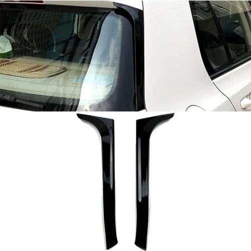 Car Gloss Black Rear Window Side Wing Roof Spoiler Splitter Stickers Trim Cover For VW Volkswagen Golf 6 Golf MK6 Variant Wagon