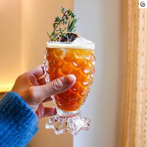 Wine Glasses Carved Glass Red Wine Juice Cups Wedding Party Champagne for Bar Restaurant Home as Gifts