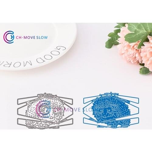 CH Notebook Hedgehog Metal Cutting Dies For Scrapbooking DIY Cards Album Decoration Stencil Paper Craft Handmade Album Cards