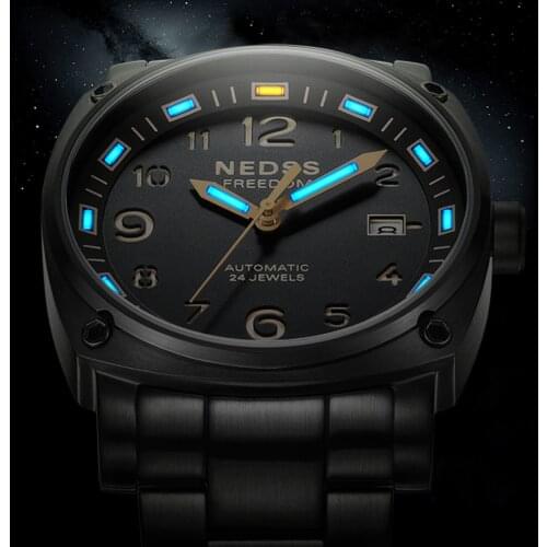 Luxury brand high quality tritium watch NH35 Automatic watch 316L stainless steel case 50m waterproof