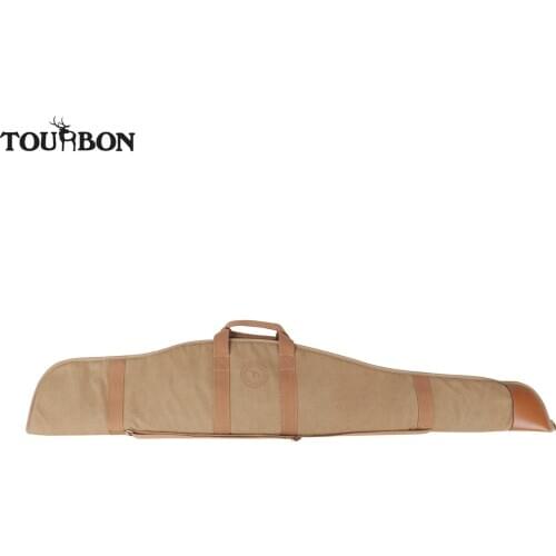 Tourbon Hunting Optical Sight Scoped Rifle Case Shooting Slip Thick Padded Fleece Canvas Gun Protection Bag Gun Accessories