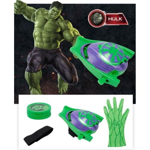 Disney Cartoon Anime Characters Pvc Halloween Cosplay Spiderman Glove Launcher Wrist Launcher Childrens Toy Boy Gift