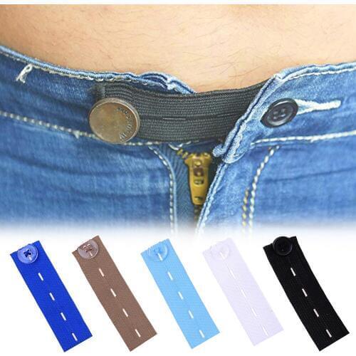 Elastic Waist Extenders Strong Adjustable Pants Button Extenders Comfy Clothiers Unisex Extender Trousers Maternity Accessories