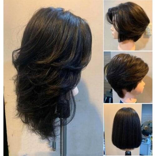 Mannequin Head Hair Stylists Training Head 26-inch Animal Hair And High-temperature Synthetic Fiber Mixed Hair
