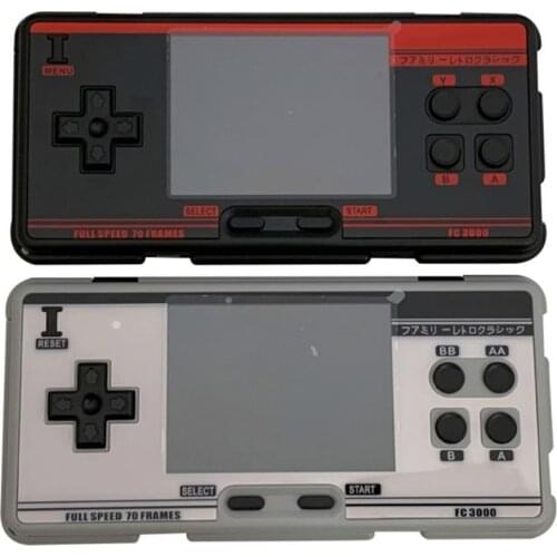 Classic Retro FC3000 Handheld Game Player Console 8 Simulator Children Color Screen Game Console for PXPX7 Black Grey