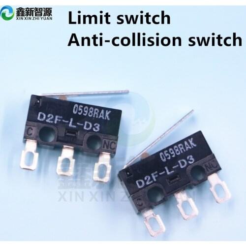 Limit switch for UV flatbed printer limit sensor D2F-L-D3 anti-collision switch UV printer limit induction switch