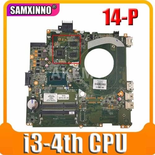 For HP Pavillion 14-P DAY11AMB6E0 SR1EN i3-4030U N15S-GM-S-A2 DDR3 Notebook motherboard Mainboard full test 100% work