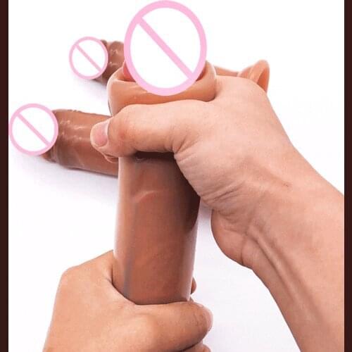 Soft As Real Penis With Belt Realistic Dildo Foreskin Big Cock Sex Toys For Women Female Masturbator Silicone Dildos Suction Cup