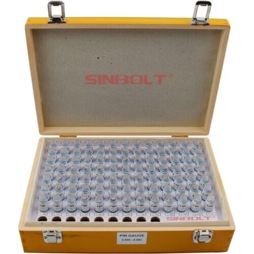 Sinbolt Plug Pin gauge Set,0.500mm--5.000mm(Interval: 0.05,91pcs),Fast delivery