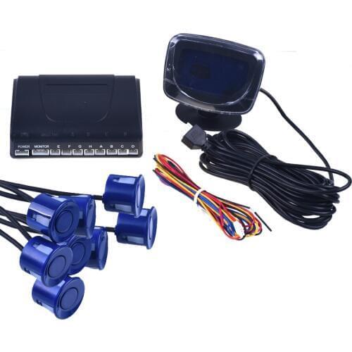 Car Parking Sensors Car Auto Parktronic LED with 8 Sensors Reverse Backup Parking Radar Monitor Buzzer Detector