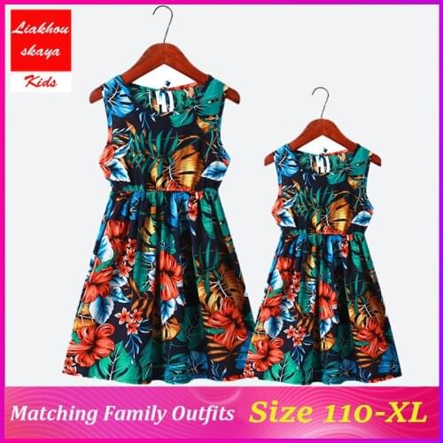 Mom And Daughter Dress Matching Clothes For Mommy And Me Costume New Family Mother Outfits Look Mom Mum Baby Dresses Clothing