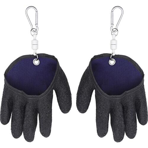 Right/Left Fishing Gloves w/ Magnet Hooks Puncture Resistant waterproof Anti slip Fishing Glove breathable Fishing Gloves Warm