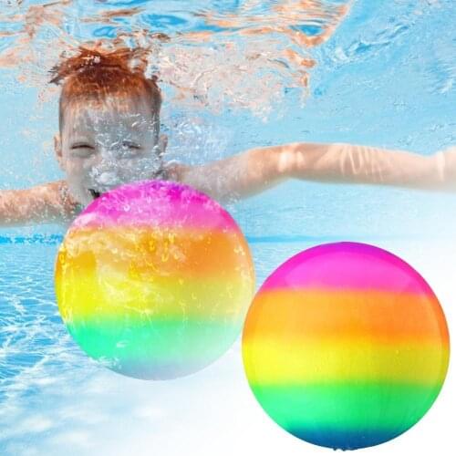 Durable Diving Ball Interactive Colorful Smooth Surface Rainbow Underwater Ball Toy for Game Swimming Pool Ball