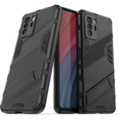 For Xiaomi POCO X3 GT Case Armor Shockproof Invisible Holder Stand Back Cover Case For POCO X3 GT X3 M3 Pro NFC F3 5G Case