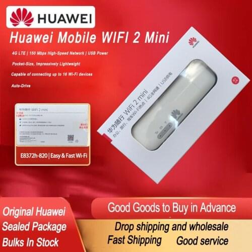 Unclocked Huawei 4G Wingle Portable Mobile WIFI 2 Mini E8372h-820 Cat4 Lte 150Mbs USB Wireless MIFI Hotspot Modem