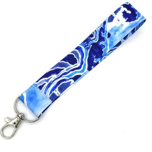 Hokusai Waves Wristlet Hand Strap Belt For Keys Camera Anti Lost Rope Mobile Phone Accessories