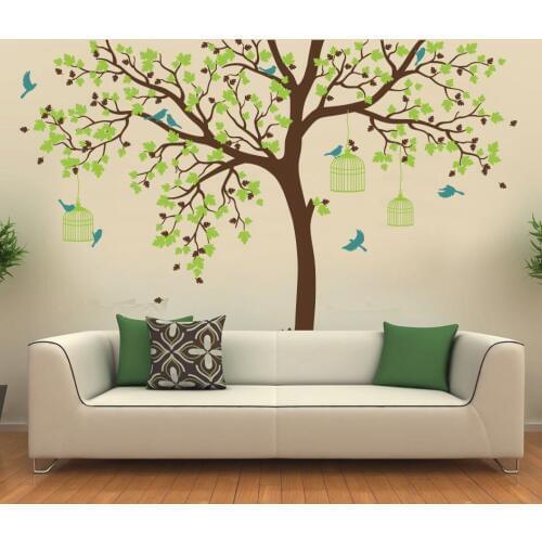 Romantic Flower Tree Vinyl Wall Stickers Decoration Nursery Room Decor Baby Room Wall Decal Perfect Quality Wallpaper D371C