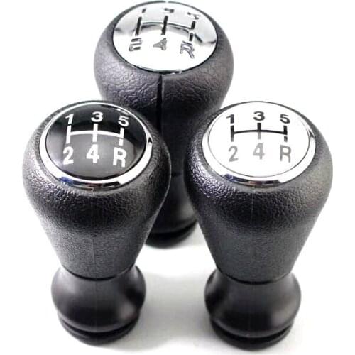 Car Gear Shifter Knob Leather Stick Car Gear Shifter Manual 5 Speed Shift Lever For Peugeot 106 206 306 406 407 107 207 307