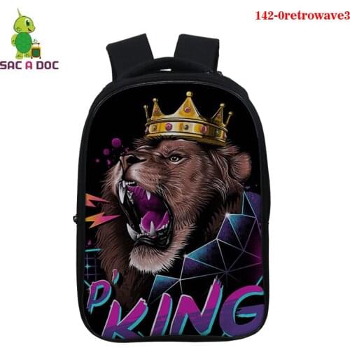 New Retro Wave 3D Notebook Fashion Backpacks School Bags New Retro Wave Printing Waterproof Boys Girls Cute Bags Back To School