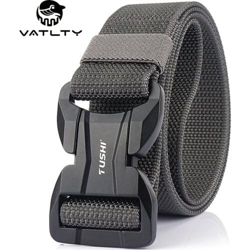 Convenient And Simple Tactical Belt Rust-Proof Alloy Magnetic Buckle 1200D Strong Nylon Non-Slip Military Army Belt Jeans Belt