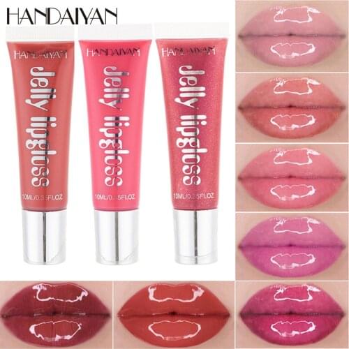 Moisturizing Gloss Plumping Lip Gloss Lip Plumper Makeup Glitter Nutritious Liquid Lipstick Cherry Mineral Oil Clear Lip Gloss